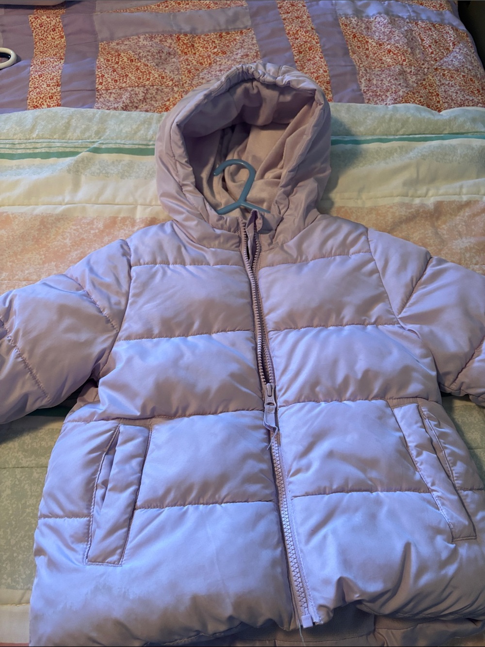 Swiss Tech Lilac Hooded Puffer Jacket for Kids